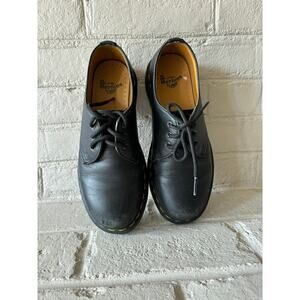Dr. Martens Leather Oxford Shoes Black Air Wair